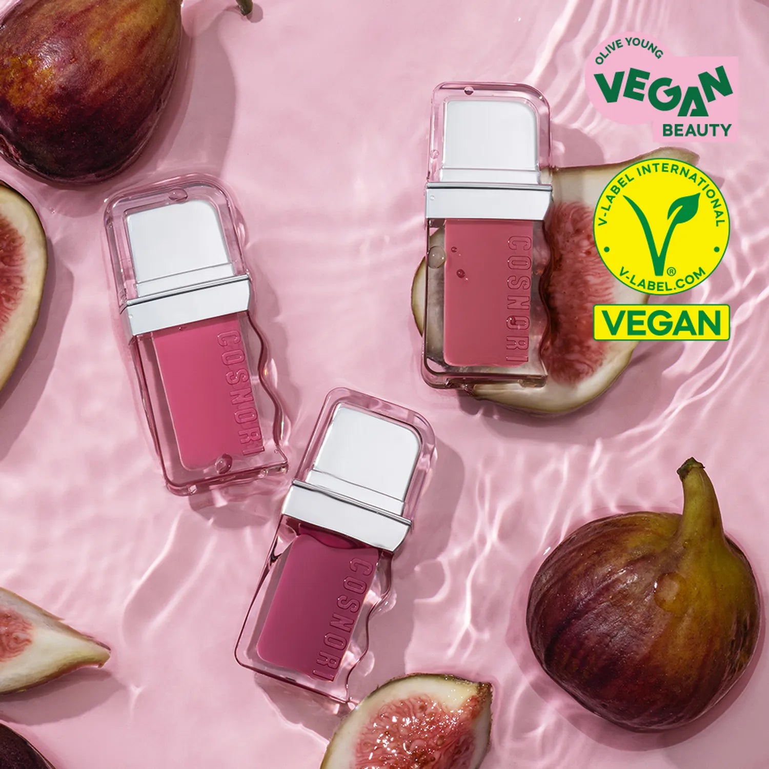 Cosnori Flow Wave Tint 08 Bebe - 5 G - Nude Shiny Lip Tint