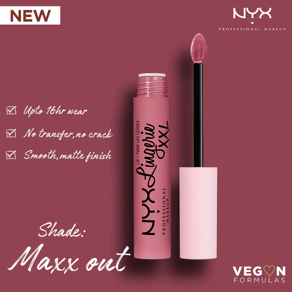 NYX Professional Makeup Lip Lingerie XXL Long Lasting Matte Liquid Lipstick Vegan Formula